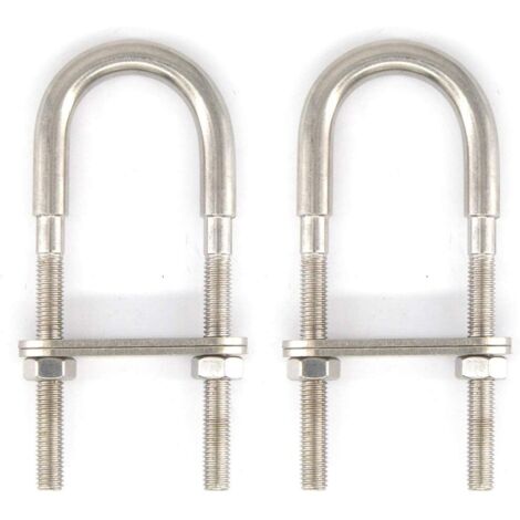M6x90 Boulon en U en acier inoxydable 304 (2 pièces)
