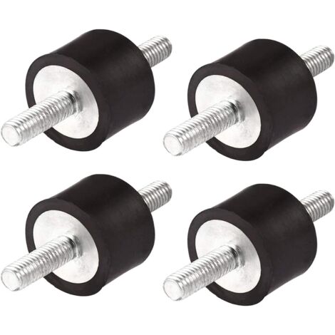 M8 30 x 20 Confezione da 4 cuscinetti isolanti antivibranti in gomma per compressori d'aria, motori diesel, pompe dell'acqua