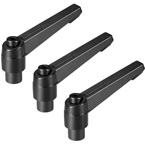 M8 Adjustable Handle Lever Clamp Female Threaded Stud Ratchet 3 Pcs