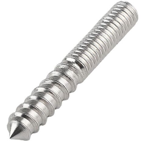 M8 Cintre Boulons Longueur 2(50mm) Double Tête Boulons Autotaraudeuse Vis 8mm Bois Joint Meubles Jambes 8Pcs（M850mm）