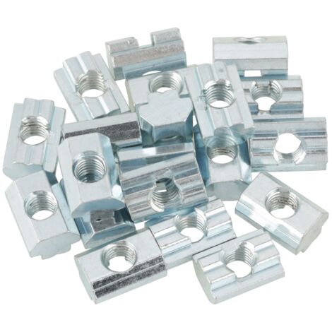 M8-Gleitmutter aus verzinktem Stahl für Aluminiumprofile, Befestigungszubehör