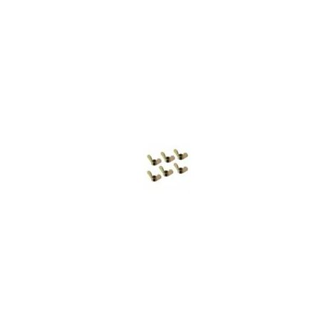 M8 Noix d'aile Zing Fixations Plaqué Pièces Vis Vis Cymbales Butterfly Numbacs Bronze Ton rouge 10pcs,HANBING