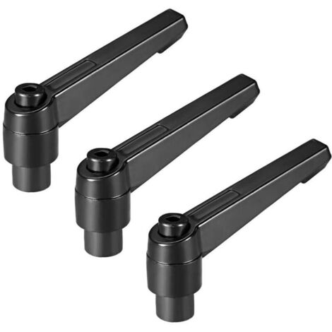 M8 réglable Poignée levier serrage goujon fileté femelle cliquet 3 Pcs
