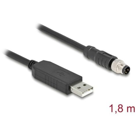 M8 Serielles Anschlusskabel avec FTDI Chipsatz Verwendung: Industrielle Anwendungen, z.B. bei Sensoren