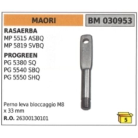 M8 x 33mm goupille de levier de verrouillage MAORI - PROGREEN tondeuse MP5515ASBQ MP5819SVBQ