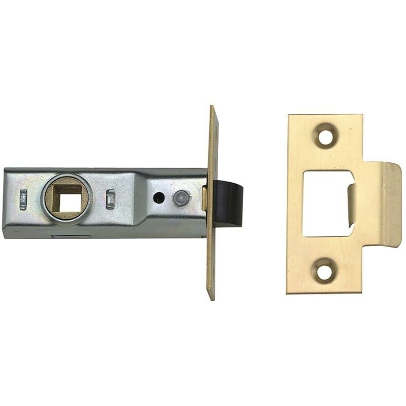 Locks M888 Tubular Mortice Latch 64Mm 2.5In Polished Brass Visi Pack Of 1 - Yale