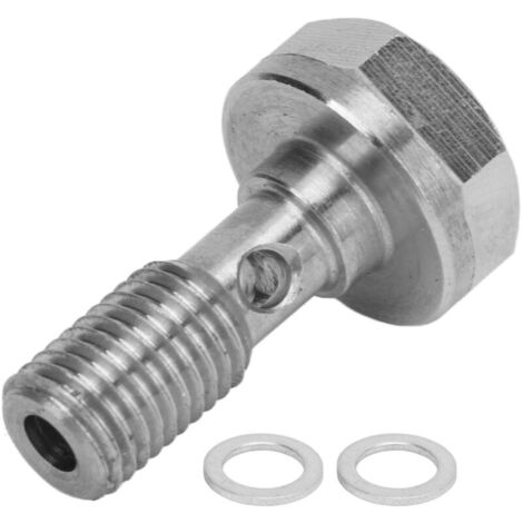 M8x1,0mm Hohlschraube, ausgezeichnete Abdichtung, robuste und hitzebeständige Hohlschraubenverschraubungen mit 2 Unterlegscheiben für Rohrsysteme.