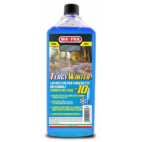 MA-FRA Liquido lavavetri Anticongelante Anticalcare Auto TERGY WINTER -10 da 1L