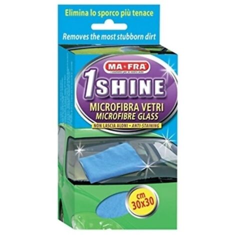 Ma-Fra PANNO 1SHINE VETRI 30X30CM BLU IN MICROFIBRA