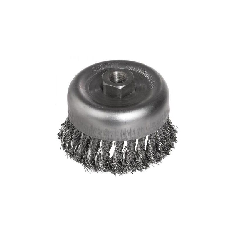 Szczotka doczołowa skręcana fi 80mm gwint m14