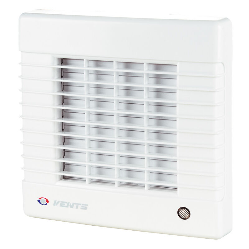 Vents - Timer 125mm Axial Ventilateur Extracteur D'air Volets Automatiques Murale