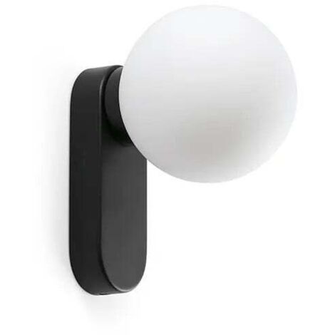 MABE schwarze Wandleuchte mit Schalter 62830