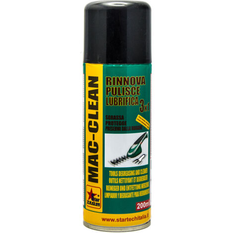 MAC CLEAN pulitore spray 400 ml protettivo cura manutenzione utensili da taglio 3 PEZZI