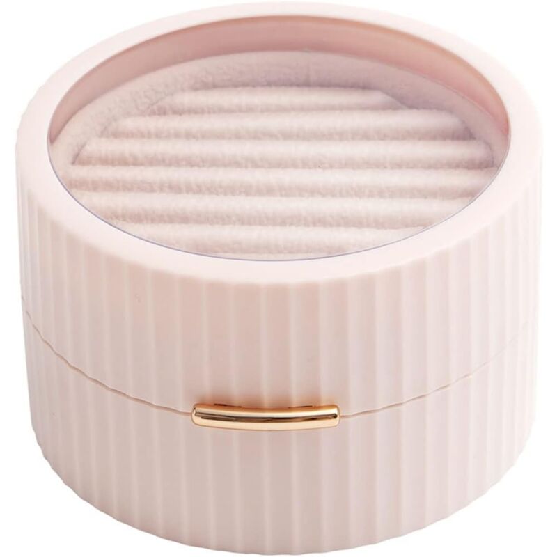 Image of ZVD - Macaron Jewelry Box Girls Jewelry Box Pink Travel Jewelry Box