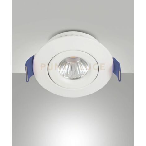 MACAS FARETTO DA INCASSO A LED 4W 3000K 360LM BIANCO ON/OFF D.5,3CM
