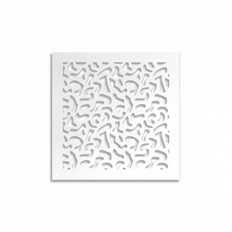 MACCHIE - Pannello in PVC traforato - Parasole - Colore: bianco - Misura: 48x48 cm