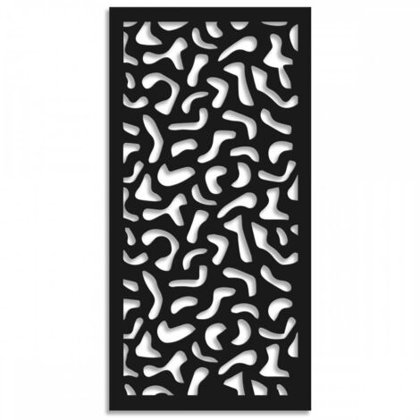 MACCHIE - Pannello in PVC traforato - Parasole - Colore: nero - Misura: 98x198 cm