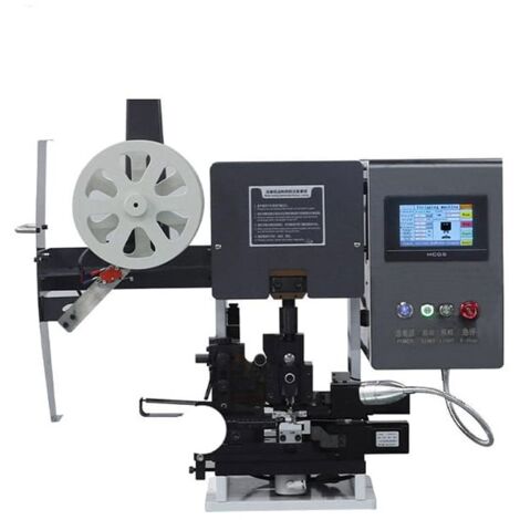 Macchina automatica per la spelatura e l'aggraffatura dei terminali con nastratura laterale sezione 32-20 AWG