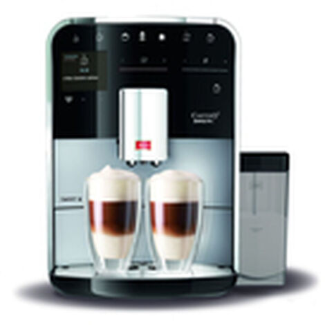 Macchina da Caff� Automatica Melitta Barista T Smart Argent/Noir con Macinacaff�, Schermo TFT, Sistema One Touch, 18 Specialit� di Caff�, Dual Bean Hopper, Modalit� 1-2 Tazze, Riserva di Latte, F830-1