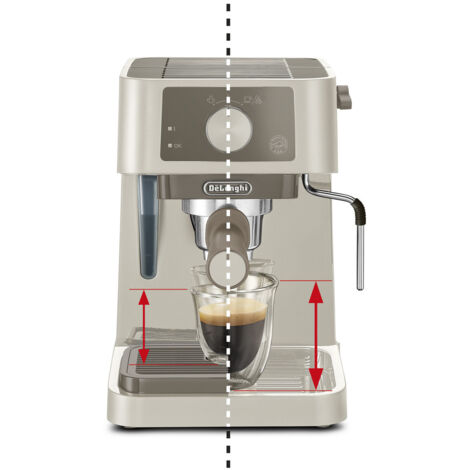 Macchina da caffè - DELONGHI - STILOSA EC235.CR - Solo pompa - Bollitore inox - Compatibile ESE - Doppia uscita vapore - Finitura crema