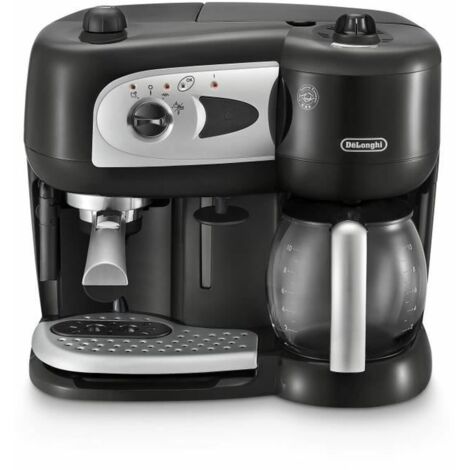 Macchina da caffè espresso combinato pompa - DELONGHI - BCO261B.1 - 15 bar - Cialde e caffè macinato - Nero e bianco