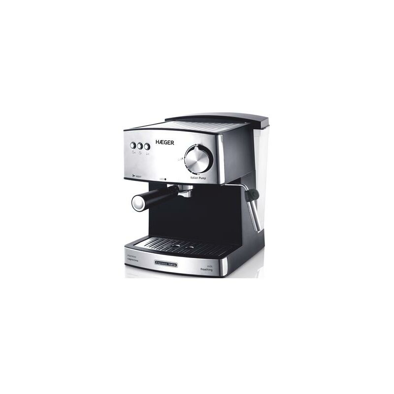 Image of Macchina da caffè espresso Haeger d'italia plus 850w 15bar con sistema a serbatoio d'acqua per capsule di caffè e caffè macinato