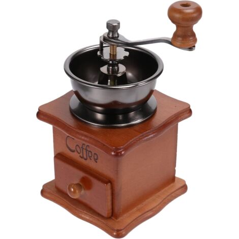 Macchina da caffè manuale in legno e acciaio inossidabile