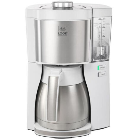 Macchina da caffè MELITTA - Look V Therm Perfection 1025-15 Bianco/Acciaio Inossidabile Spazzolato