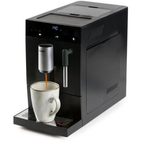 Macchina da espresso automatica con macinacaffè - DOMO - DO1150K - 1350 W - 19 bar - 125 g caffè - Nero