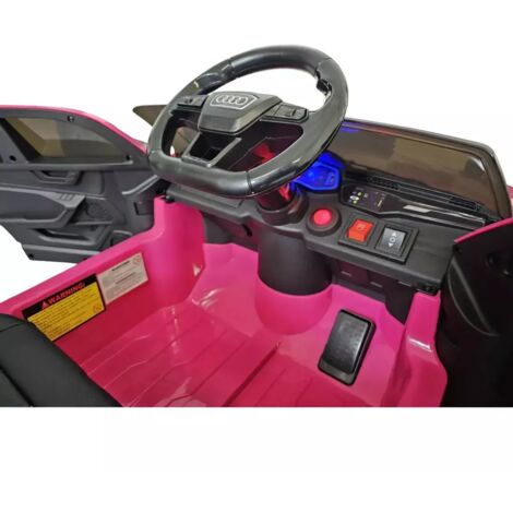 Macchina Elettrica Audi RS6 a Batteria 12 V Auto per Bambini Rosa