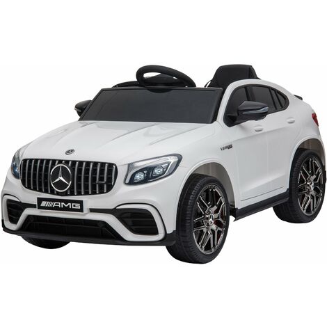 Macchina Elettrica per Bambini 12V con Licenza Mercedes GLA 45 AMG Bianca