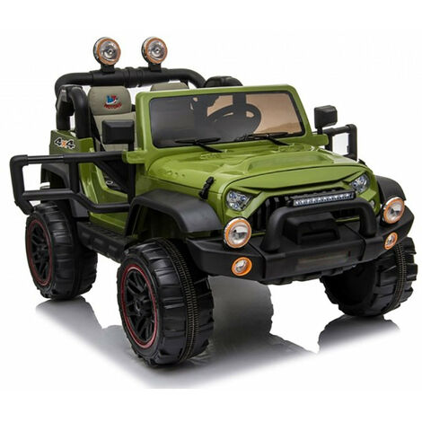 HOMCOM Macchina Elettrica Jeep per Bambini 12V, Guida Manuale e