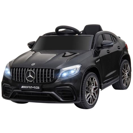 MACCHINA ELETTRICA PER BAMBINI 3-5 ANNI MERCEDES CON CINTURA DI SICUREZZA E TELECOMANDO. NERO