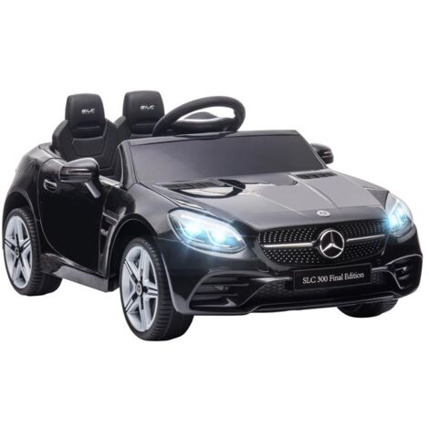 MACCHINA ELETTRICA PER BAMBINI LICENZA MERCEDES SLC 300 CON TELECOMANDO. IN PP E METALLO. 107X62.5X44 CM. NERO