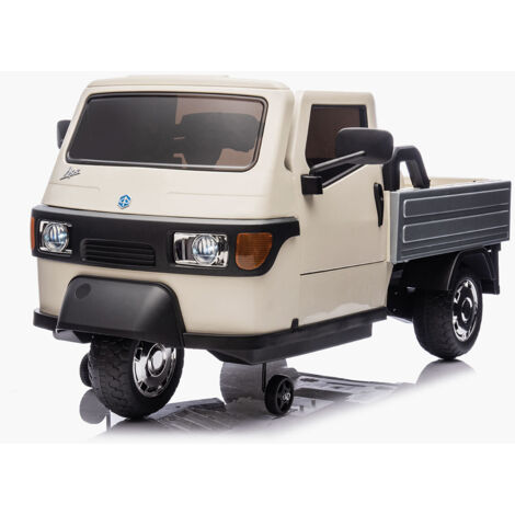 Macchina Elettrica per Bambini Licenza Piaggio Apecar 12V Bianco