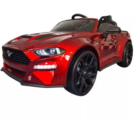 Macchina per Bambini Ford Mustang Rosso Metallizzato a Batteria da 24V