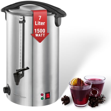 Macchina per bevande calde ProfiCook® con capacità del serbatoio di 7 litri  macchina per vin brulé con alloggiamento in acciaio inox di alta qualità  macchina per vin brulé,tè e caffè  PC-HGA 1196
