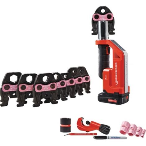 Macchina per la pressione della batteria Romax Compact TT Maxipro 1 / 4-1.1 / 8 pollici Set, batteria 1x2 AH, UE