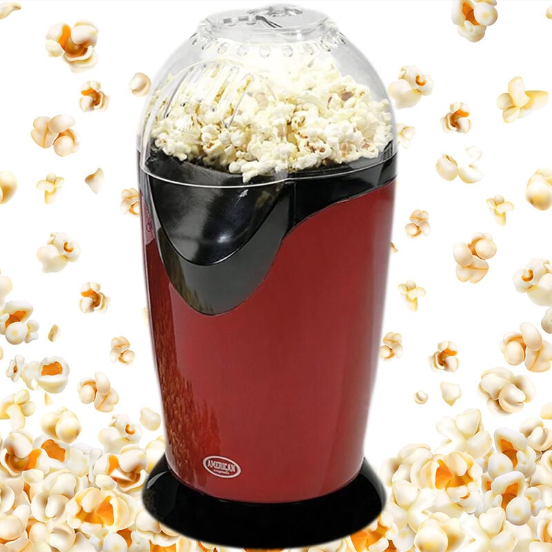 Macchina per Pop Corn Elettrica ad Aria Calda Senza Olio 1200 Watt per Feste