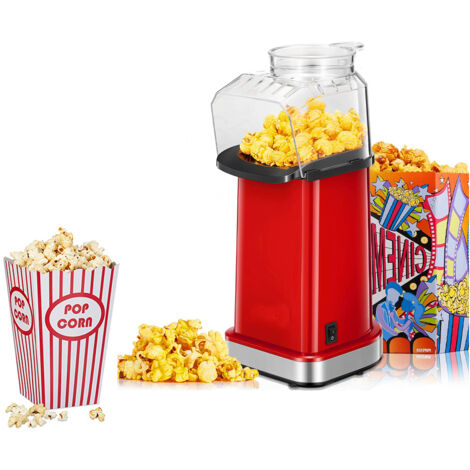 Macchina per Popcorn ad Aria Calda 1200W Preparazione Veloce Max 3 minuti Senza Olio e Grassi Facile da Pulire SKU 5370