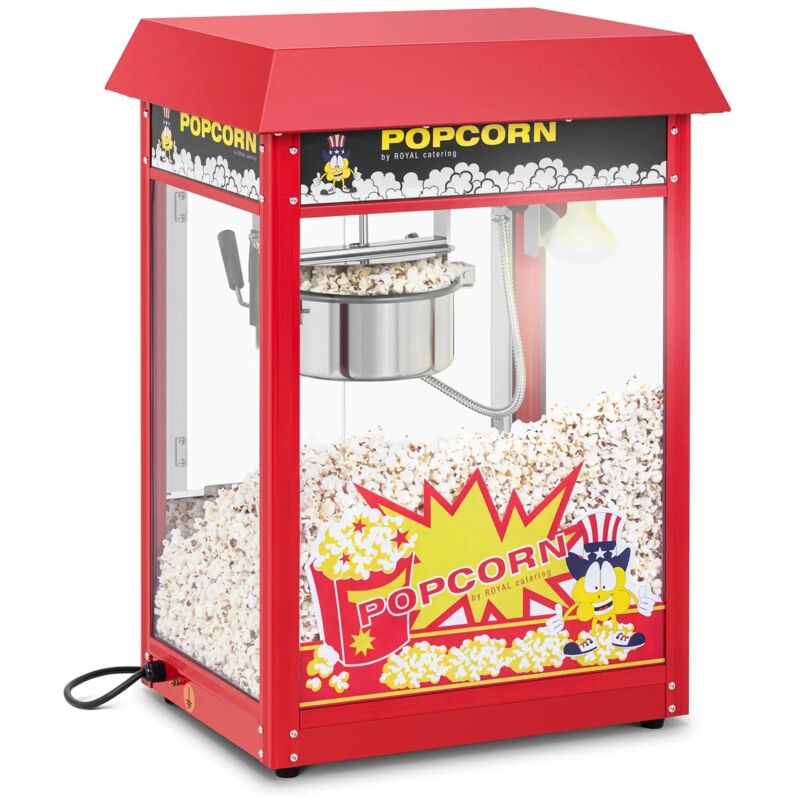 Royal Catering - Macchina per popcorn Macchina per pop corn Macchina per snack retrò 5 - 6 kg/h