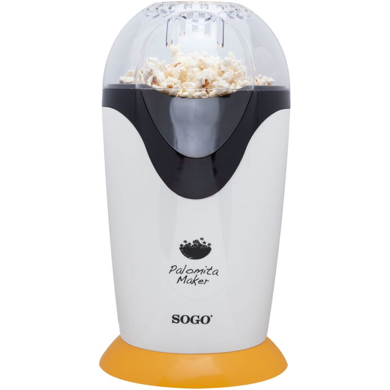 Macchina per popcorn Sogo 1200W / bpa free / pronti in 3 min gialla