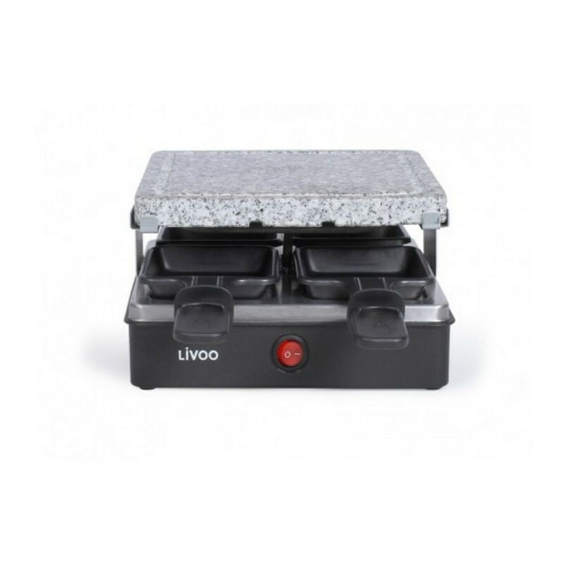Image of Livoo - macchina per raclette 4 persone 600w + pietra per grigliare - doc242