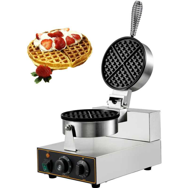 Image of Macchina Per Waffle Elettrico Acciaio Waffle Baker Dolci Cialde Anti-aderente