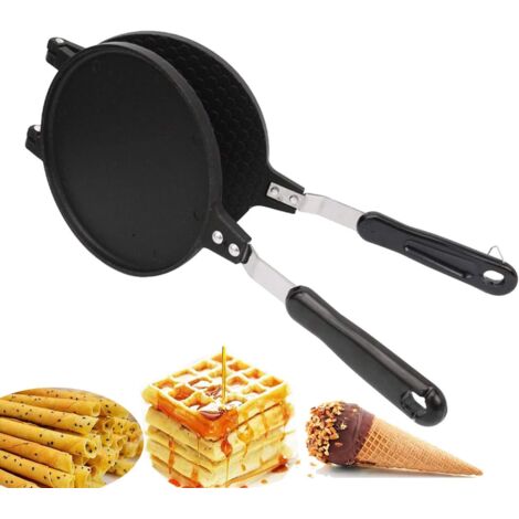 Macchina per waffle, lega di alluminio, rivestimento interno antiaderente, teglia multifunzionale per muffin, waffle, uova, panini, torte e altro ancora.