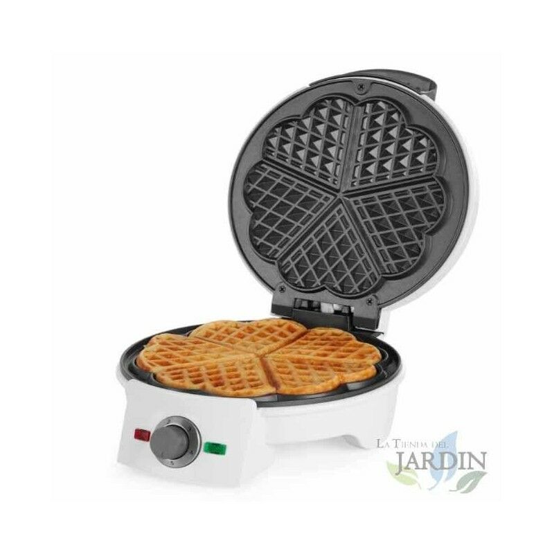 Image of Macchina per waffle Orbegozo Rivestimento antiaderente facile da pulire. Termostato regolabile. Potenza 1000W.