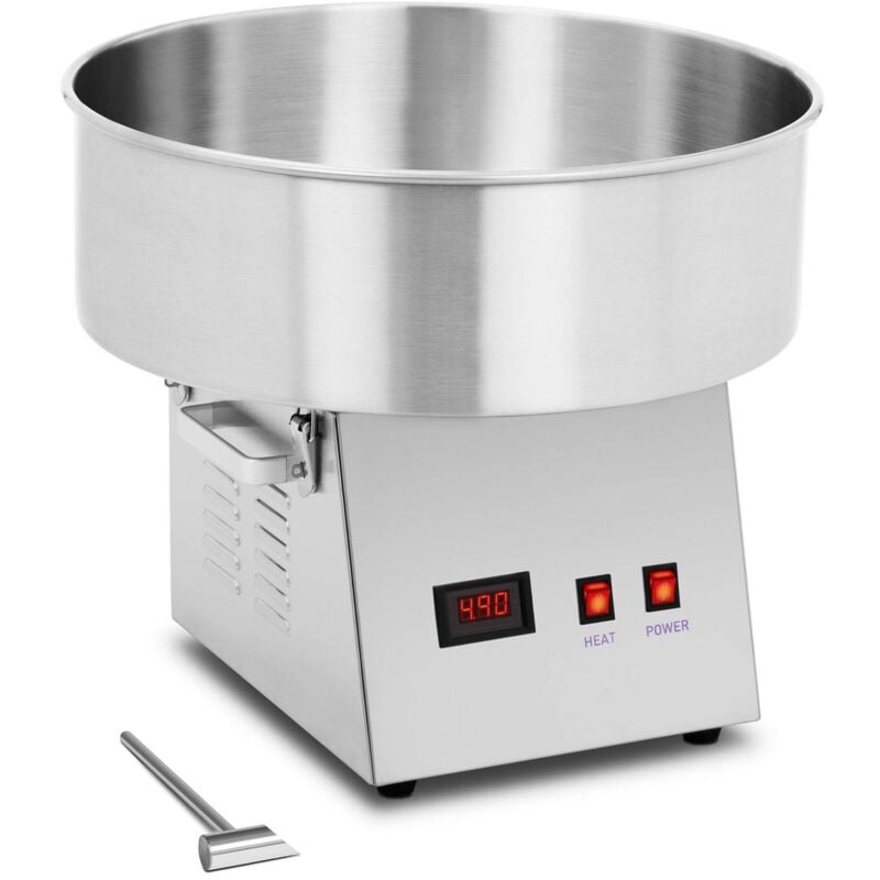 Image of Macchina Per Zucchero Filato Professionale Cotton Candy Maker 1080W Acciaio Inox