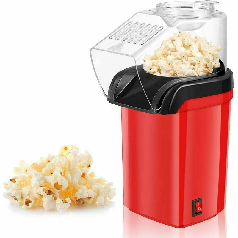 Image of Royal_shopping - macchina pop corn elettrica 1200W popcorn senza olio feste party bambini casa