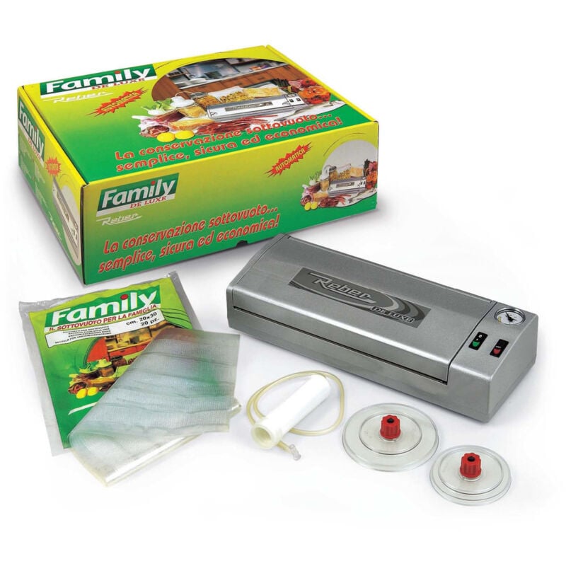 Reber Family De Luxe macchina per sottovuoto 830 mbar Argento