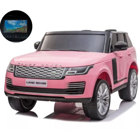 Macchinina a Batteria 12V Range Rover Full Optional Rosa Display Touch